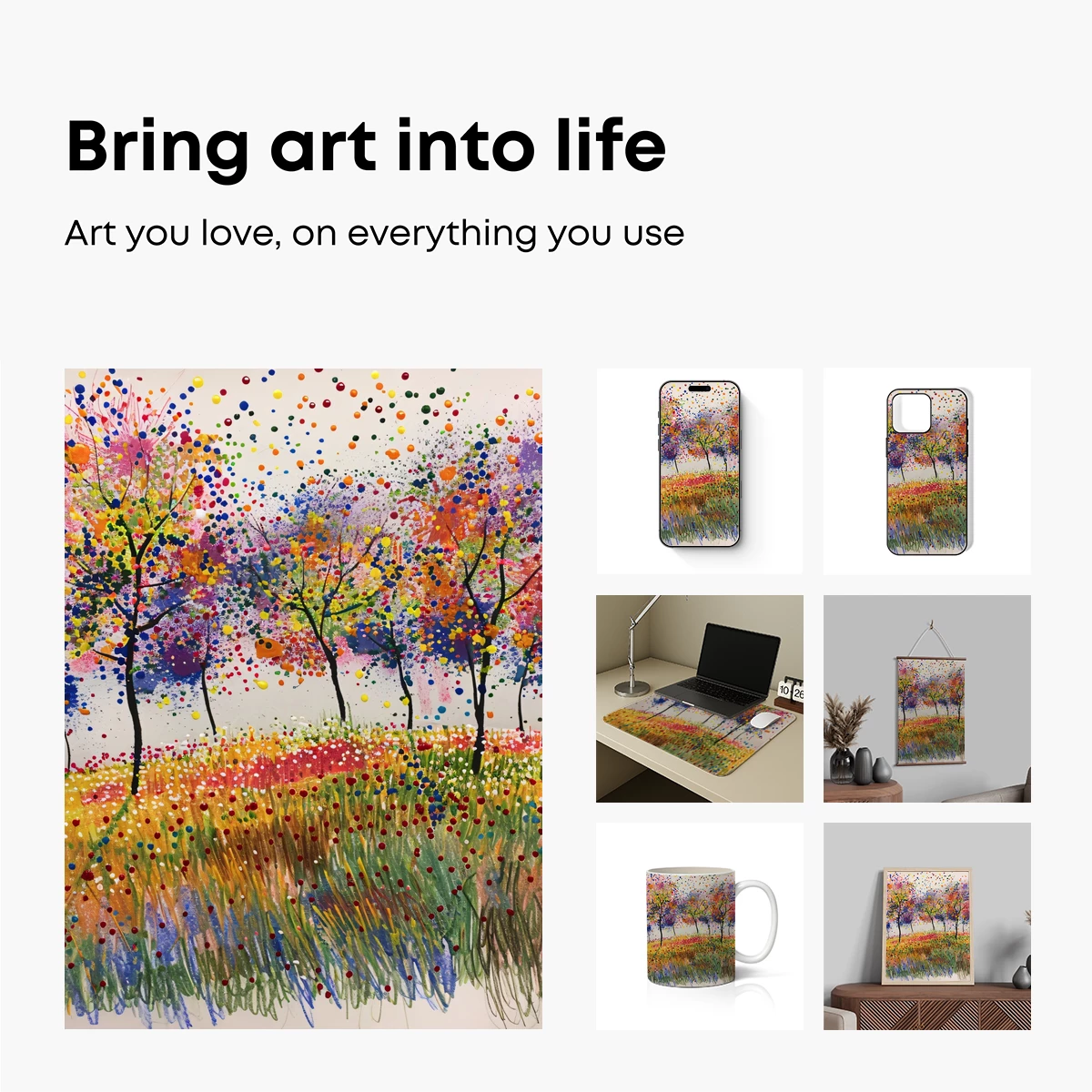 Dot-Painted Forest Symphony - Image 2