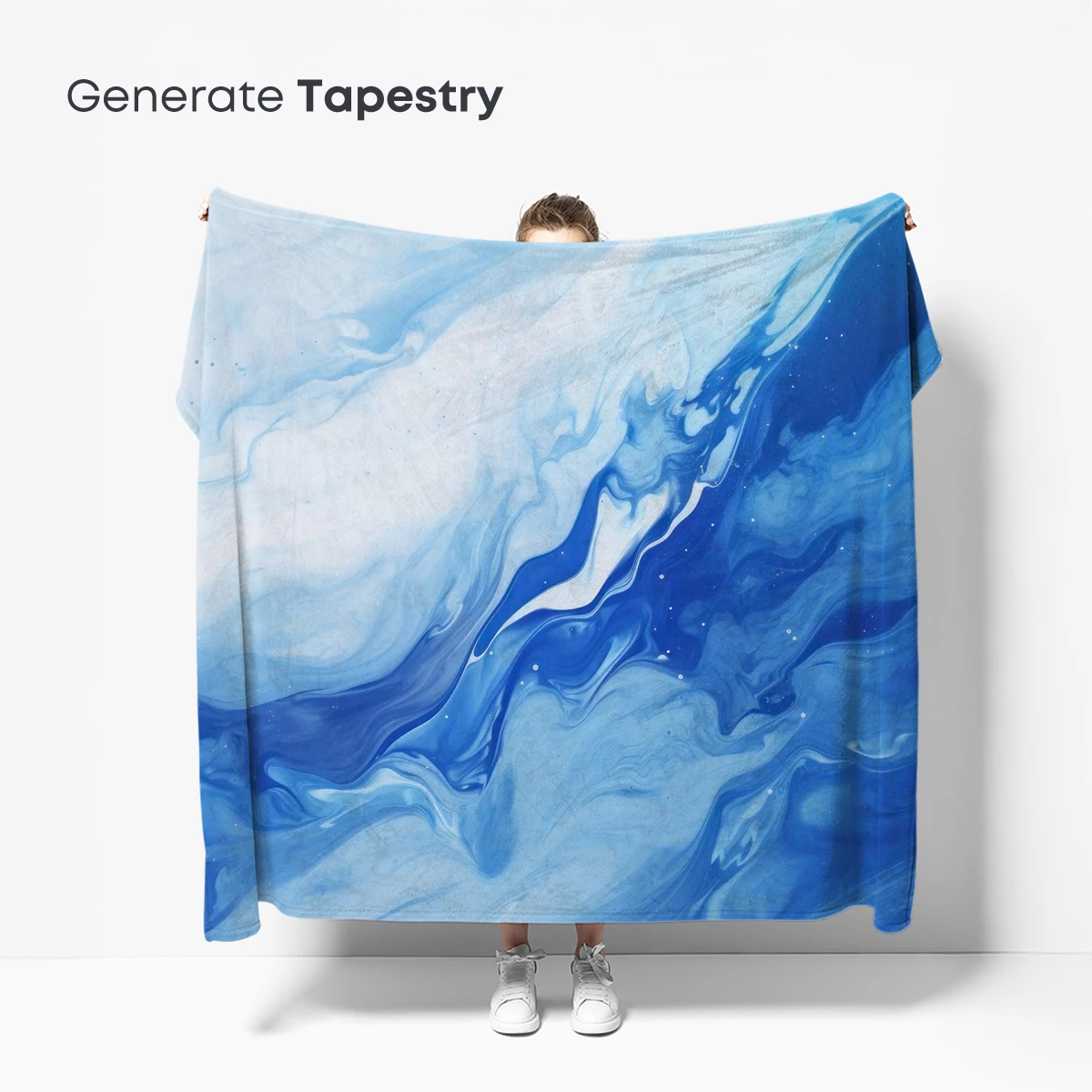 Ethereal Blue Swirls: A Dance of Ink and Water - Image 5