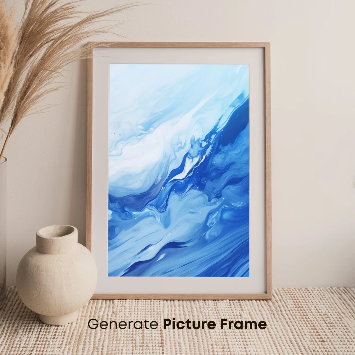 Ethereal Blue Swirls: A Dance of Ink and Water - Image 7