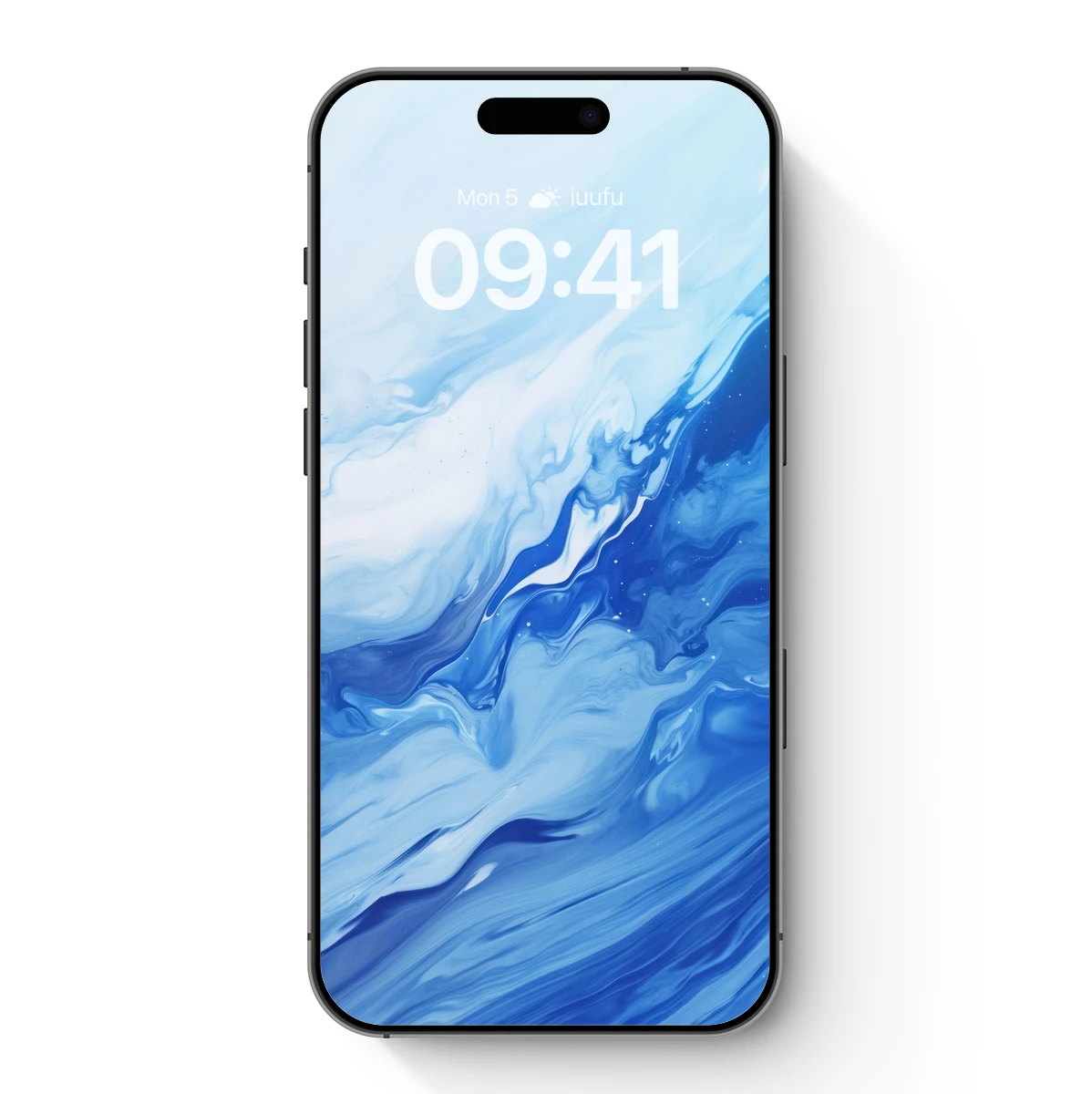 Ethereal Blue Swirls: A Dance of Ink and Water