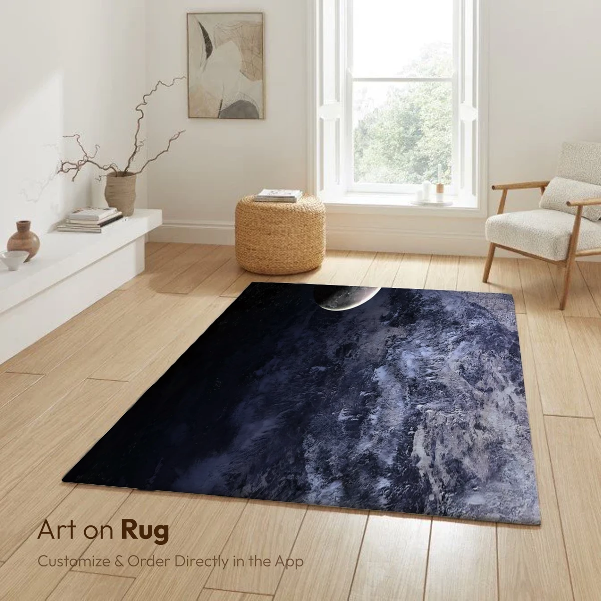 Eternal Cosmic Embrace: Earth and Moon Harmony - Image 6