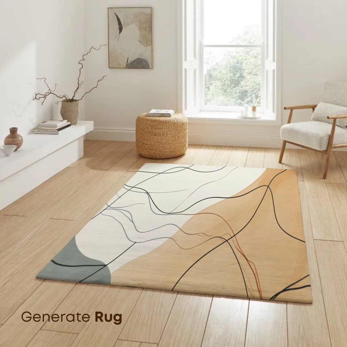 Abstract Wavy Terrain: Modern Minimalist Art - Image 6