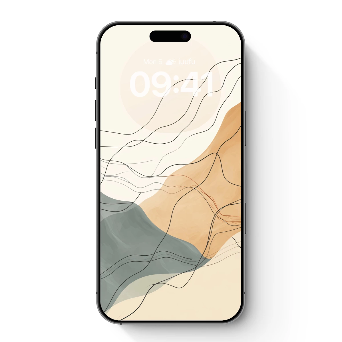 Abstract Wavy Terrain: Modern Minimalist Art