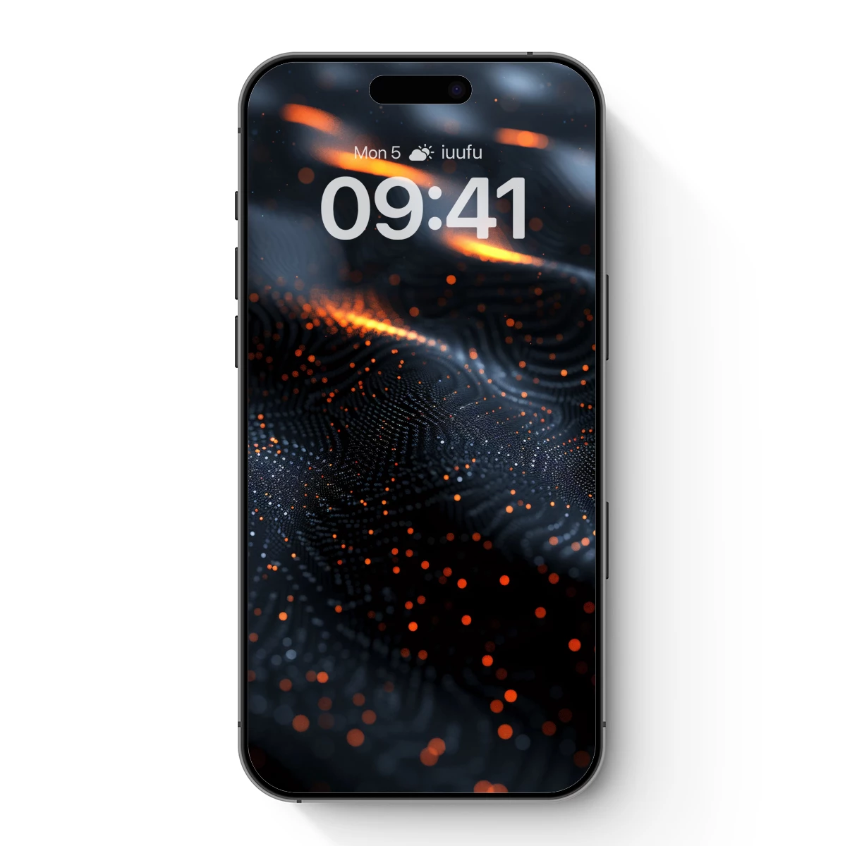 Digital Ember Waves: A Fusion of Light and Shadow