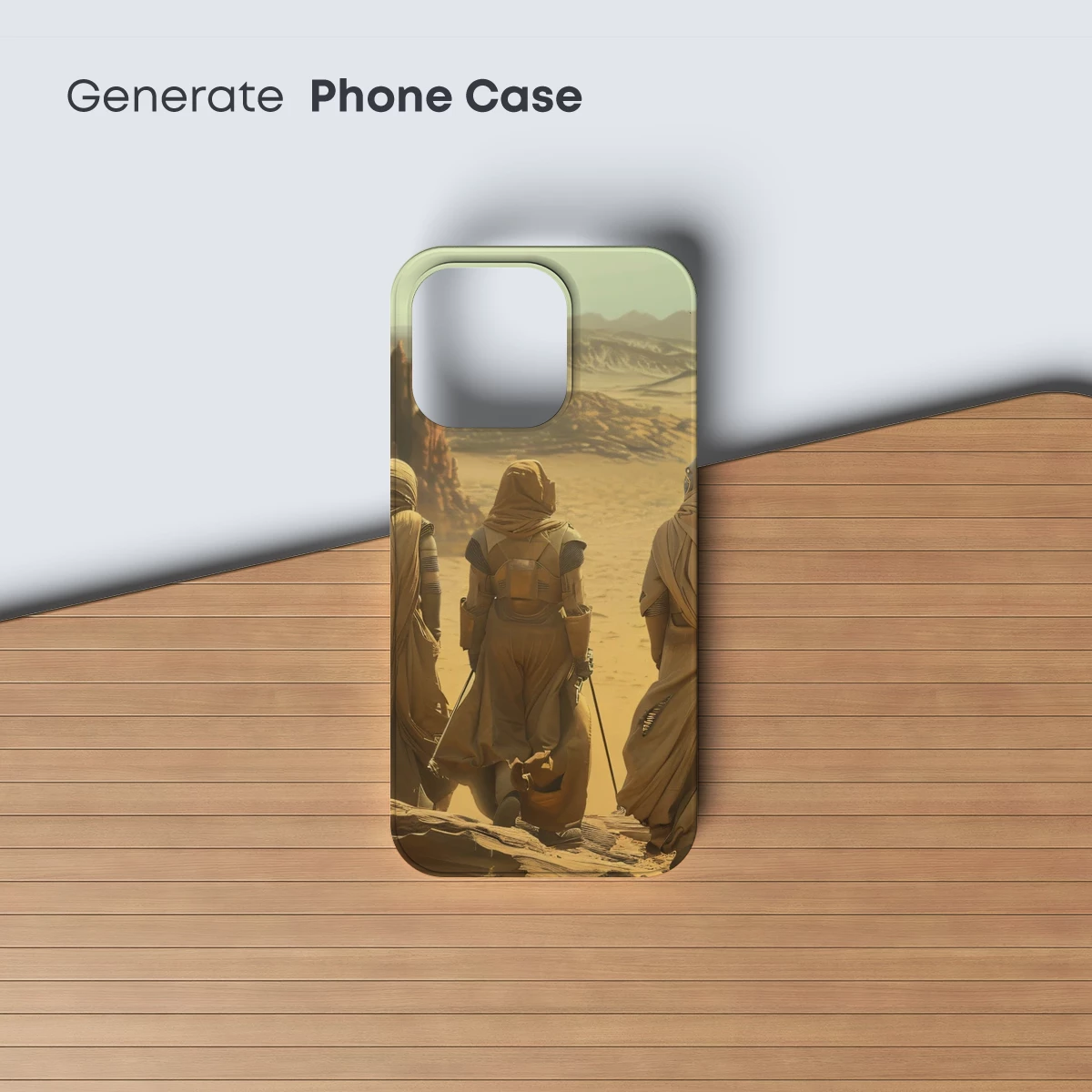 Desert Guardians: Futuristic Nomads in Sandstone Silence - Image 3