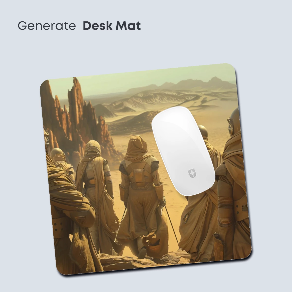 Desert Guardians: Futuristic Nomads in Sandstone Silence - Image 4