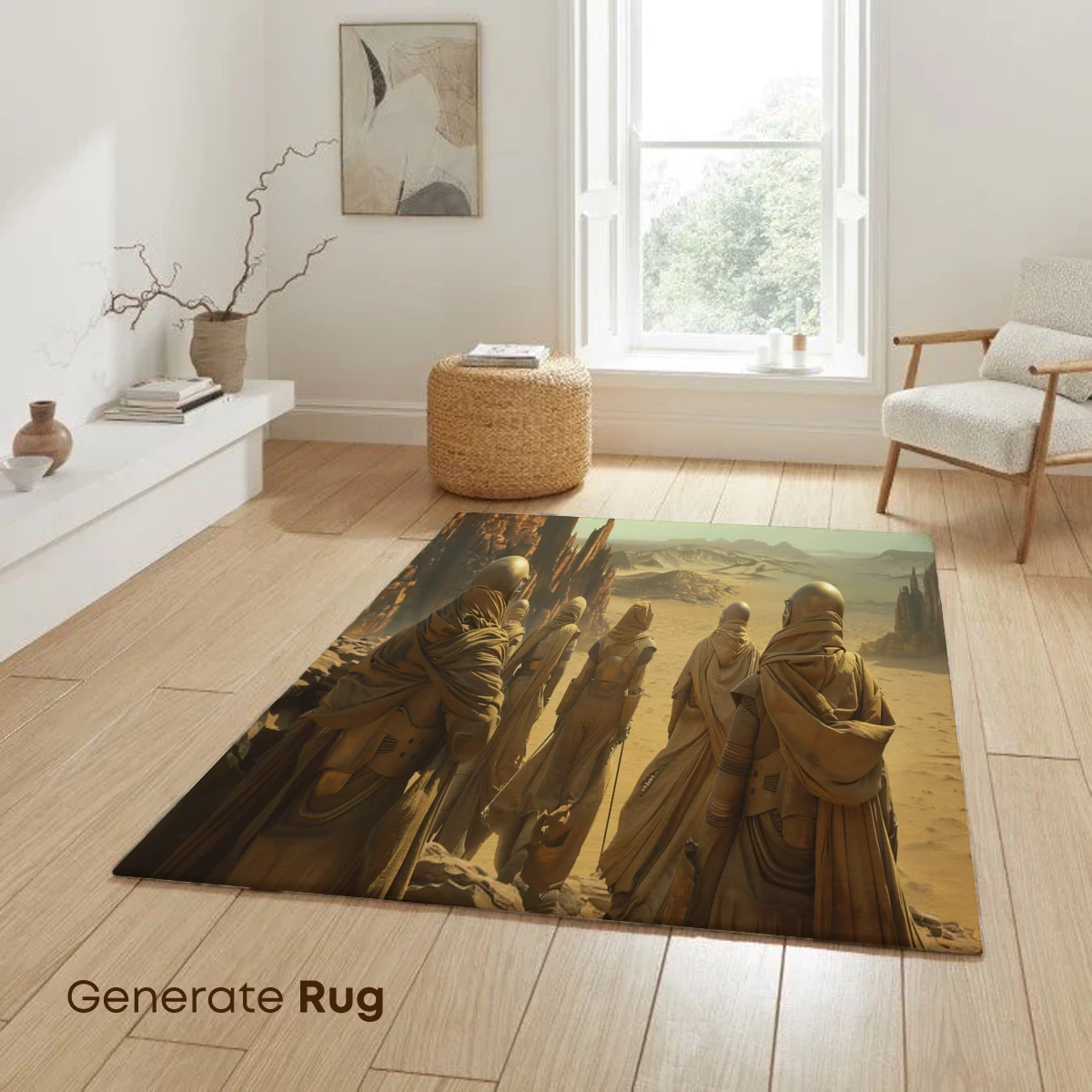 Desert Guardians: Futuristic Nomads in Sandstone Silence - Image 6