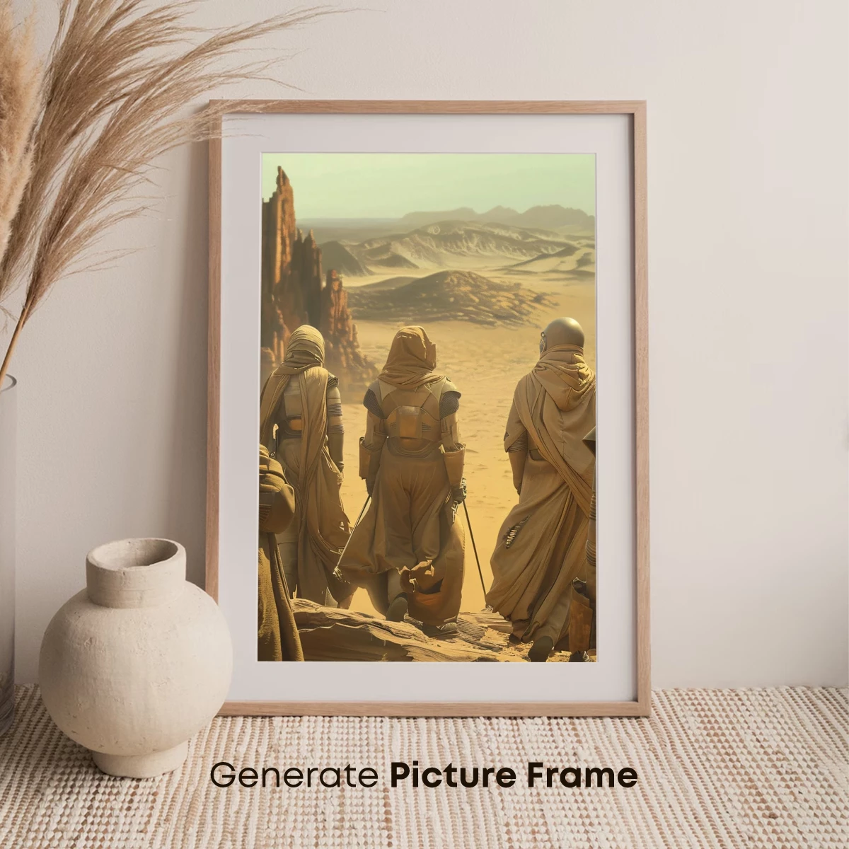Desert Guardians: Futuristic Nomads in Sandstone Silence - Image 7
