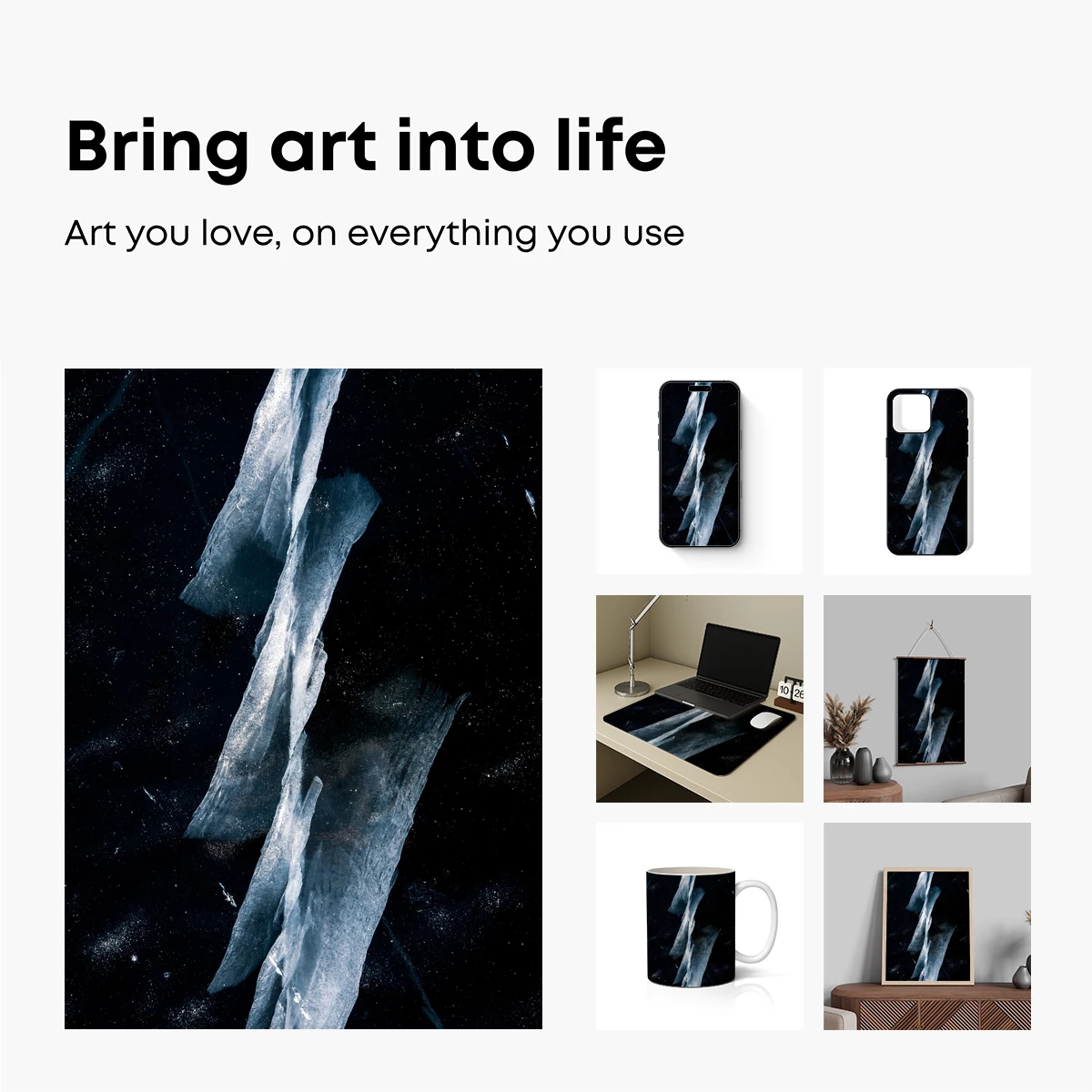 Ethereal Ice Sculptures: Cosmic Fragments - Image 2