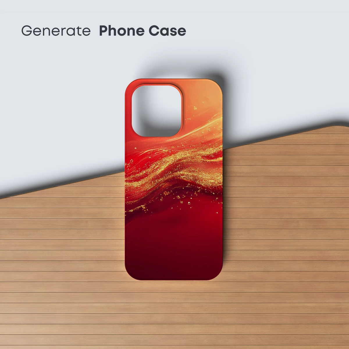 Crimson Waves of Golden Sparkle - Image 3