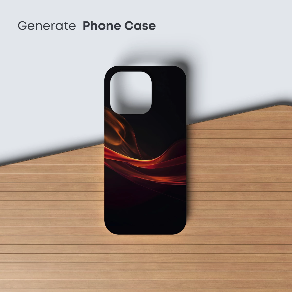 Fiery Elegance: Abstract Flame Waves - Image 3