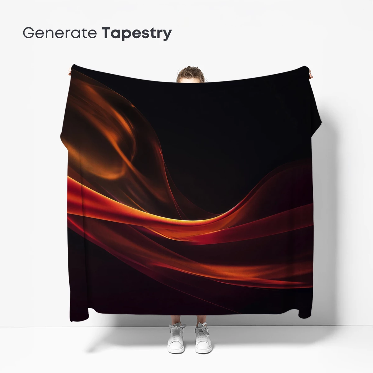 Fiery Elegance: Abstract Flame Waves - Image 5