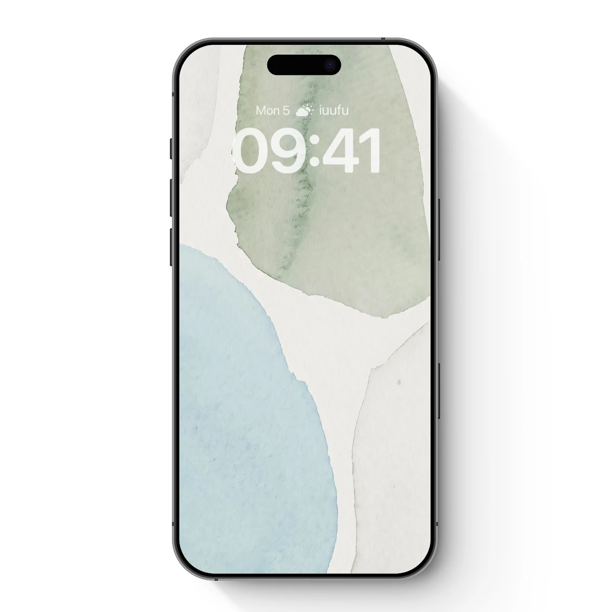 Abstract Watercolor Harmony: Soft Blues and Greens