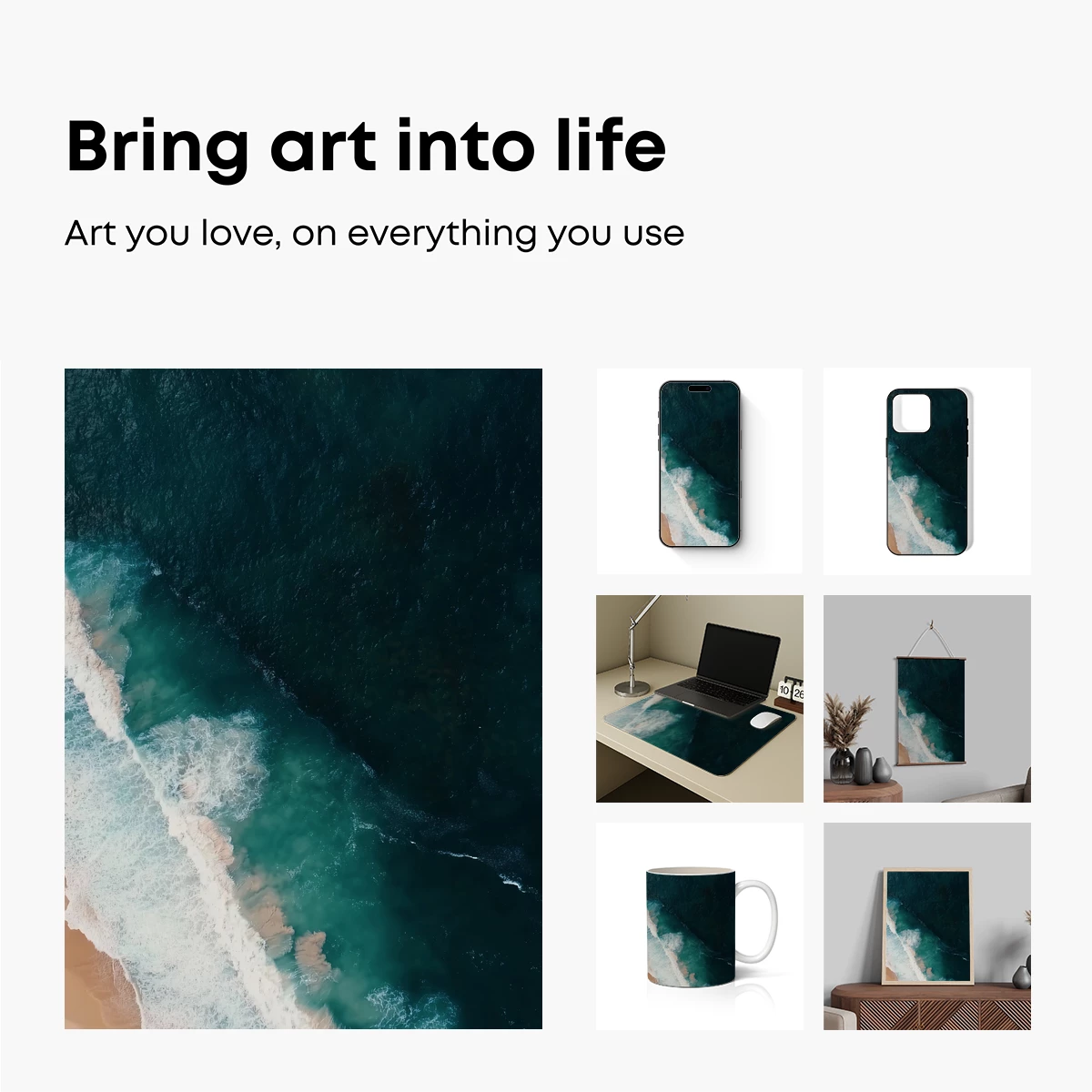 Aerial Symphony of Ocean Waves - Image 2