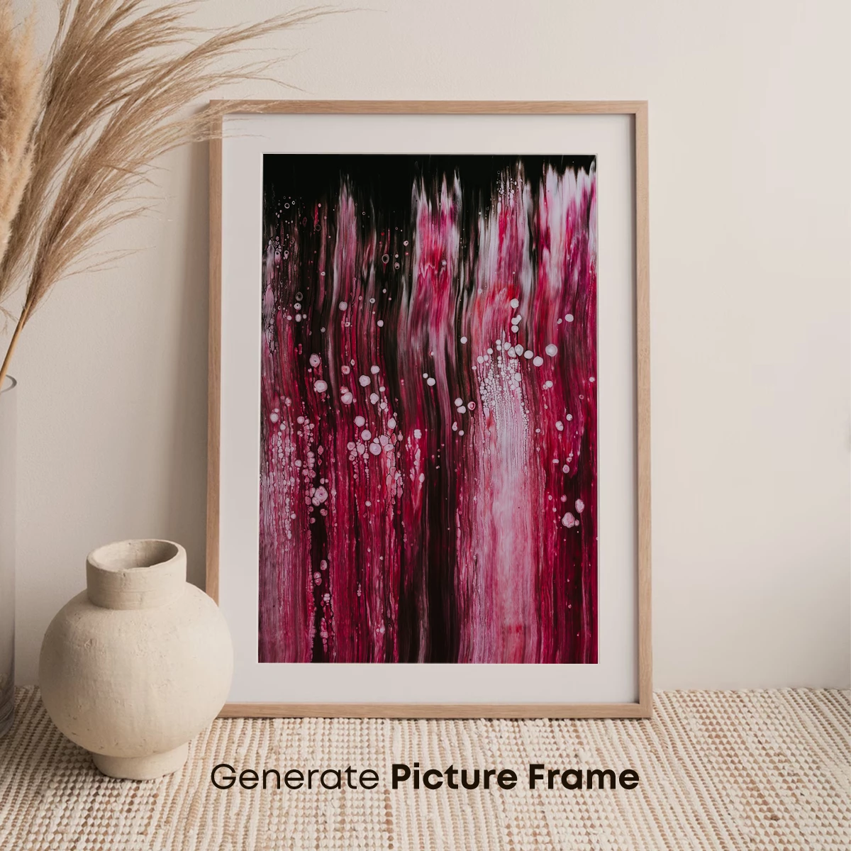 Crimson Cascade: Abstract Fluid Artistry - Image 7