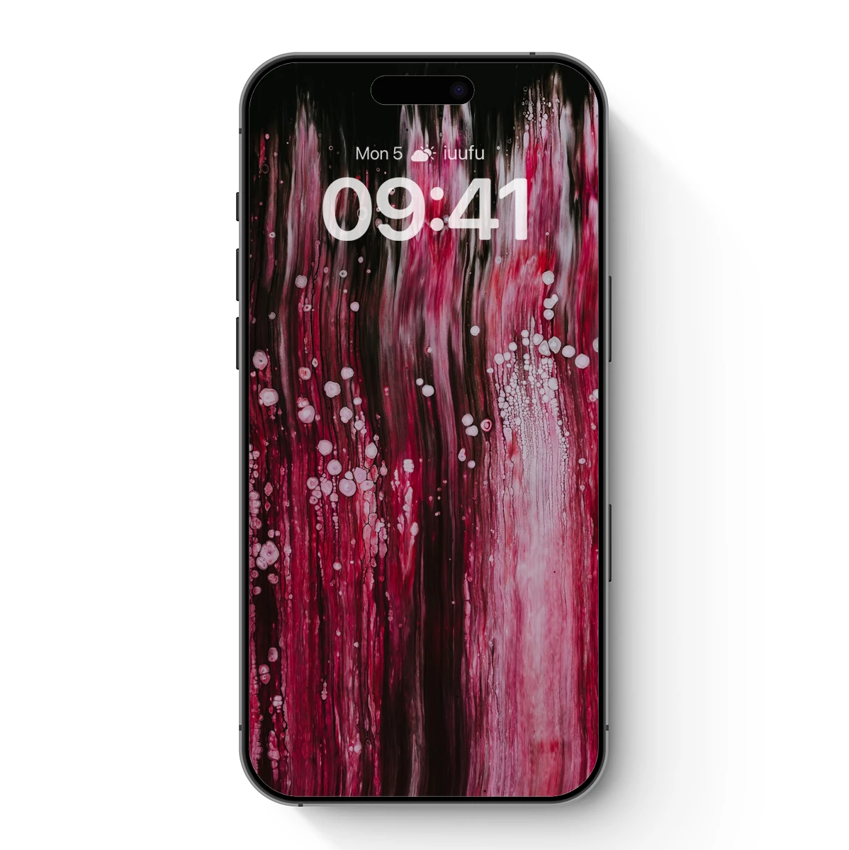 Crimson Cascade: Abstract Fluid Artistry