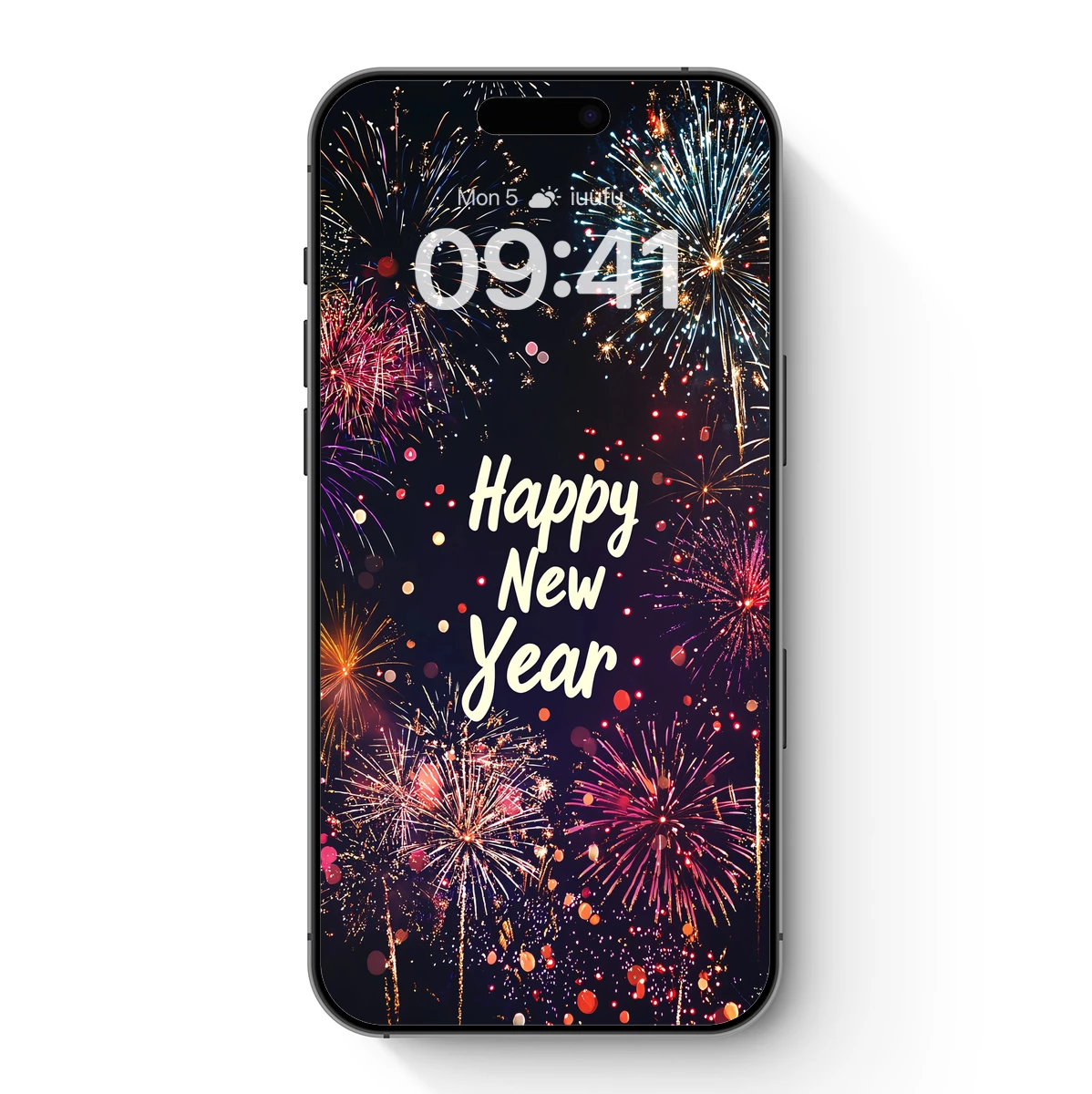 Festive Fireworks: Happy New Year Celebration