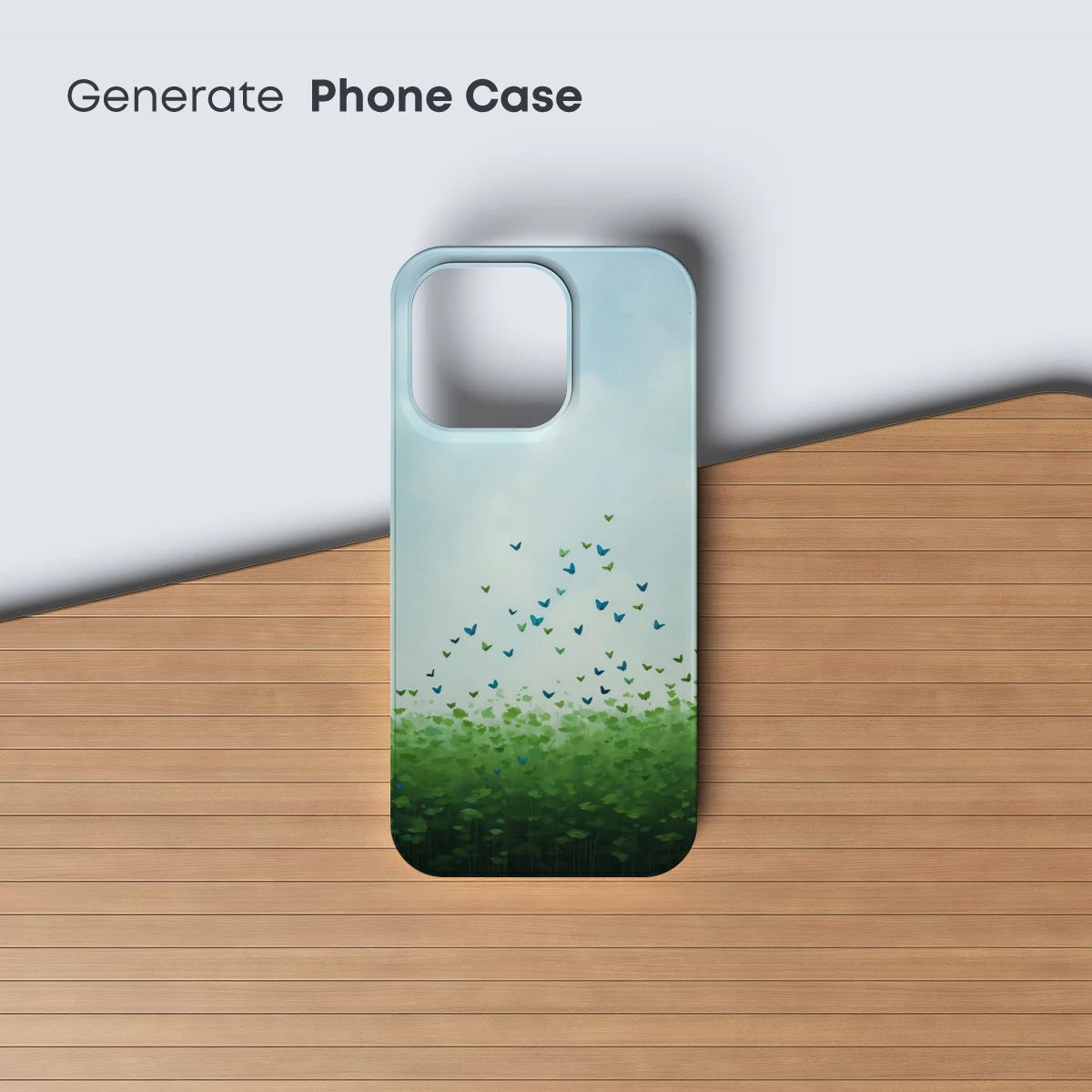 Butterfly Symphony in Misty Greens - Image 3