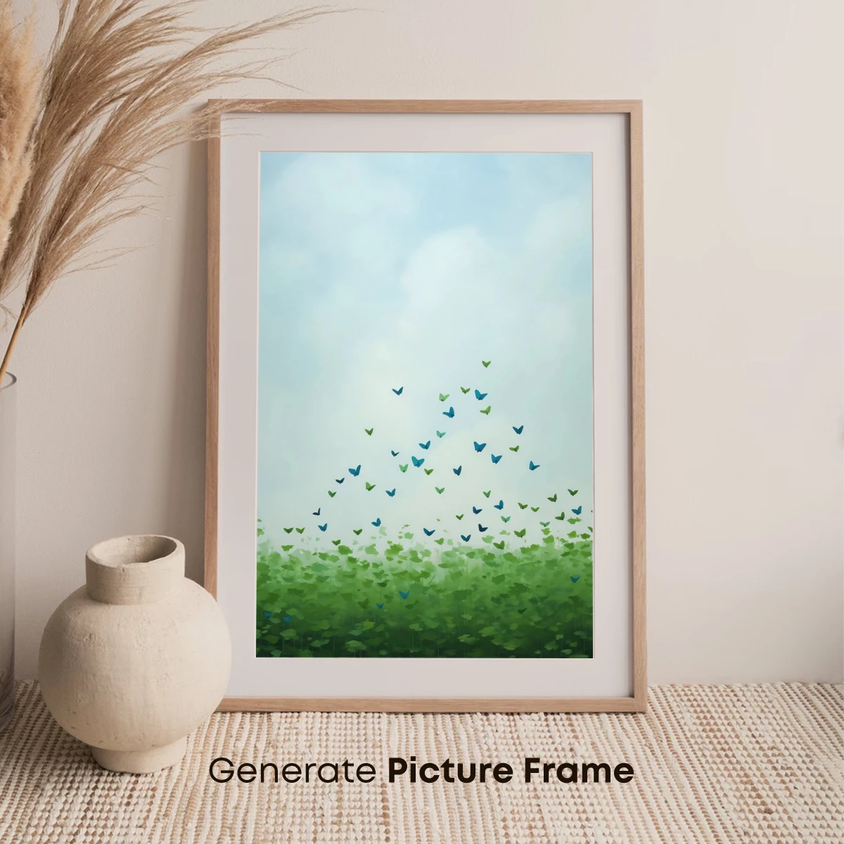 Butterfly Symphony in Misty Greens - Image 7