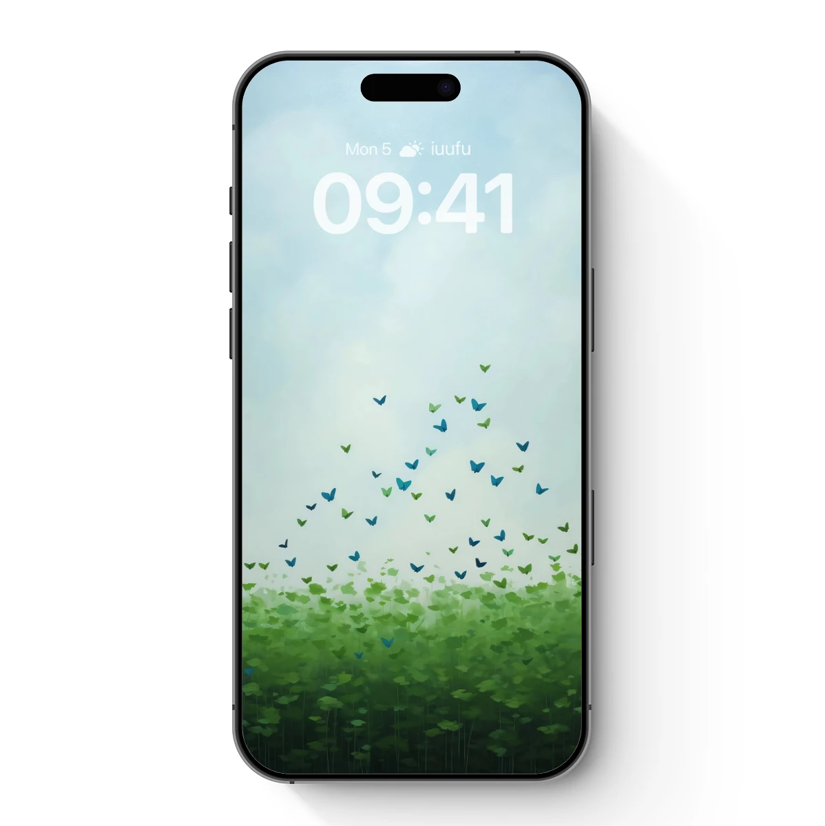 Butterfly Symphony in Misty Greens