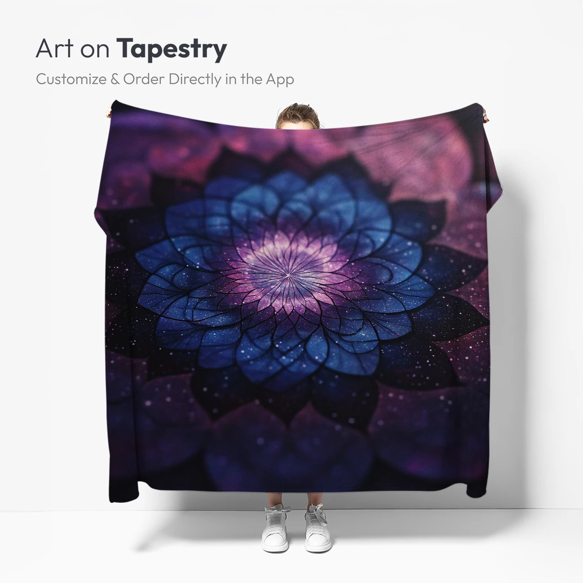 Cosmic Lotus Bloom: A Galaxy-Inspired Floral Artistry - Image 5