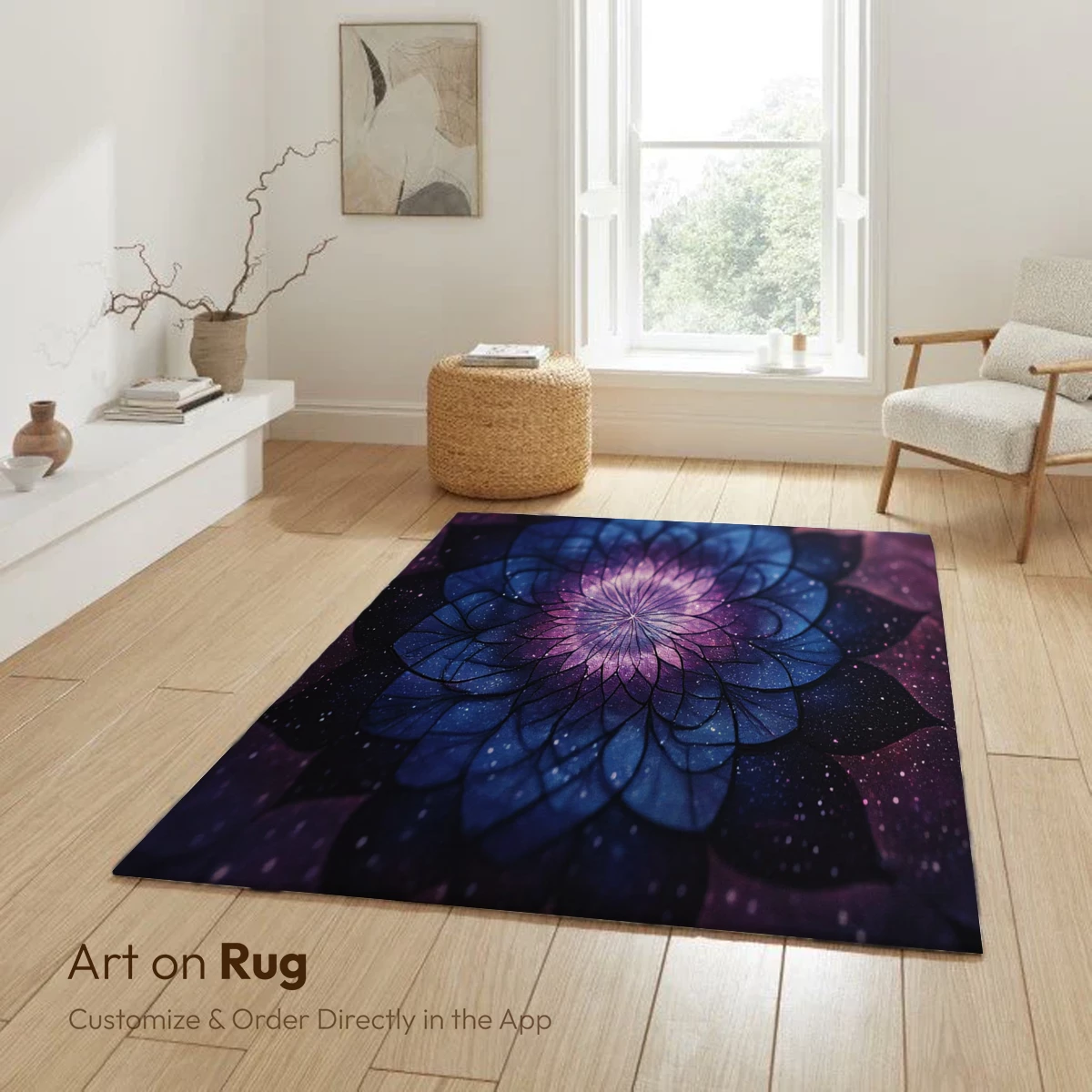 Cosmic Lotus Bloom: A Galaxy-Inspired Floral Artistry - Image 6