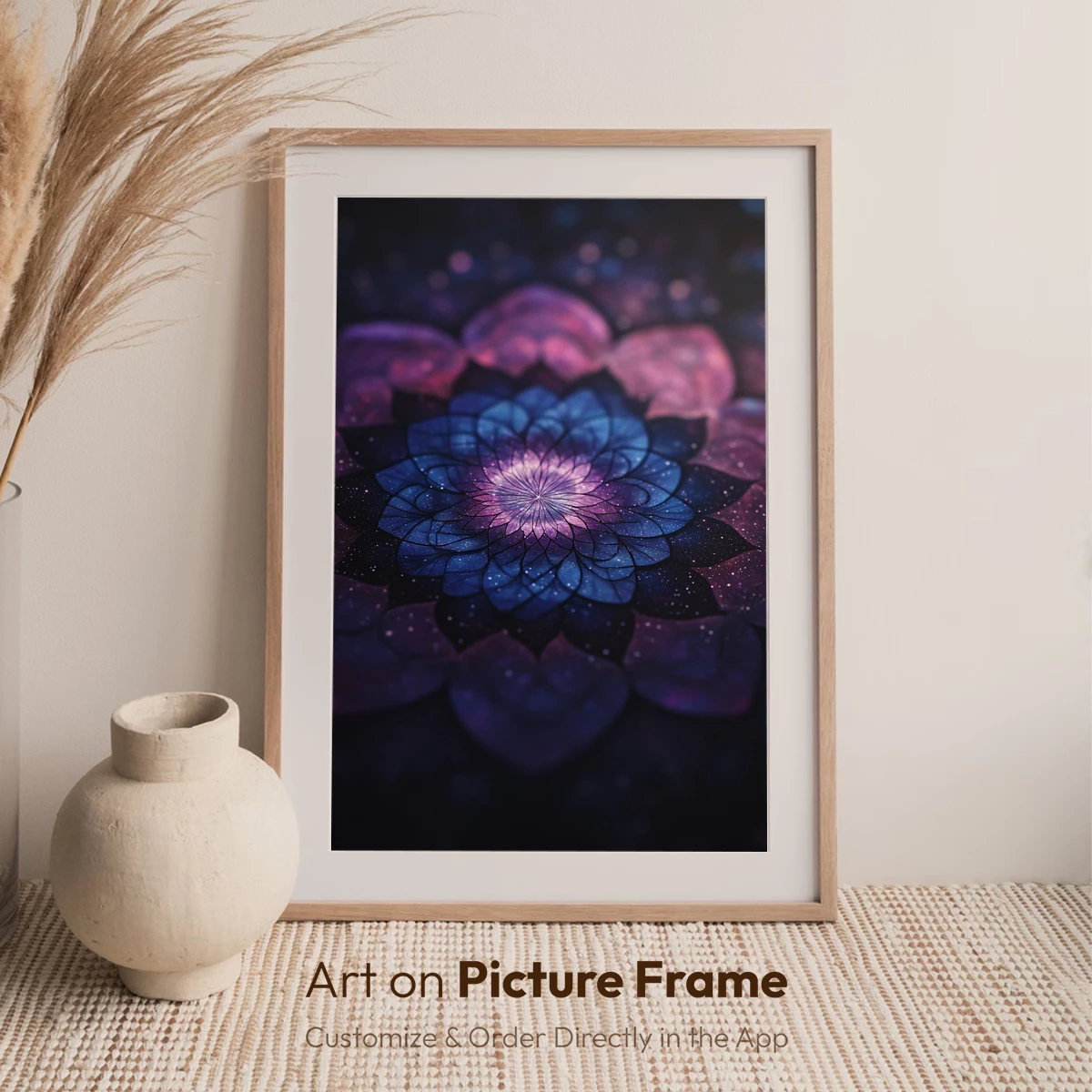 Cosmic Lotus Bloom: A Galaxy-Inspired Floral Artistry - Image 7