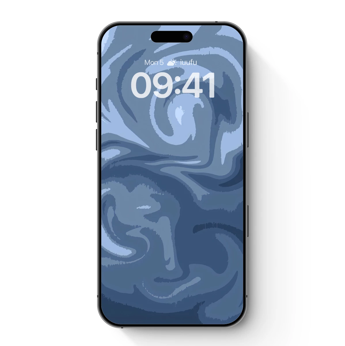 Blue Whirlpool Abstract