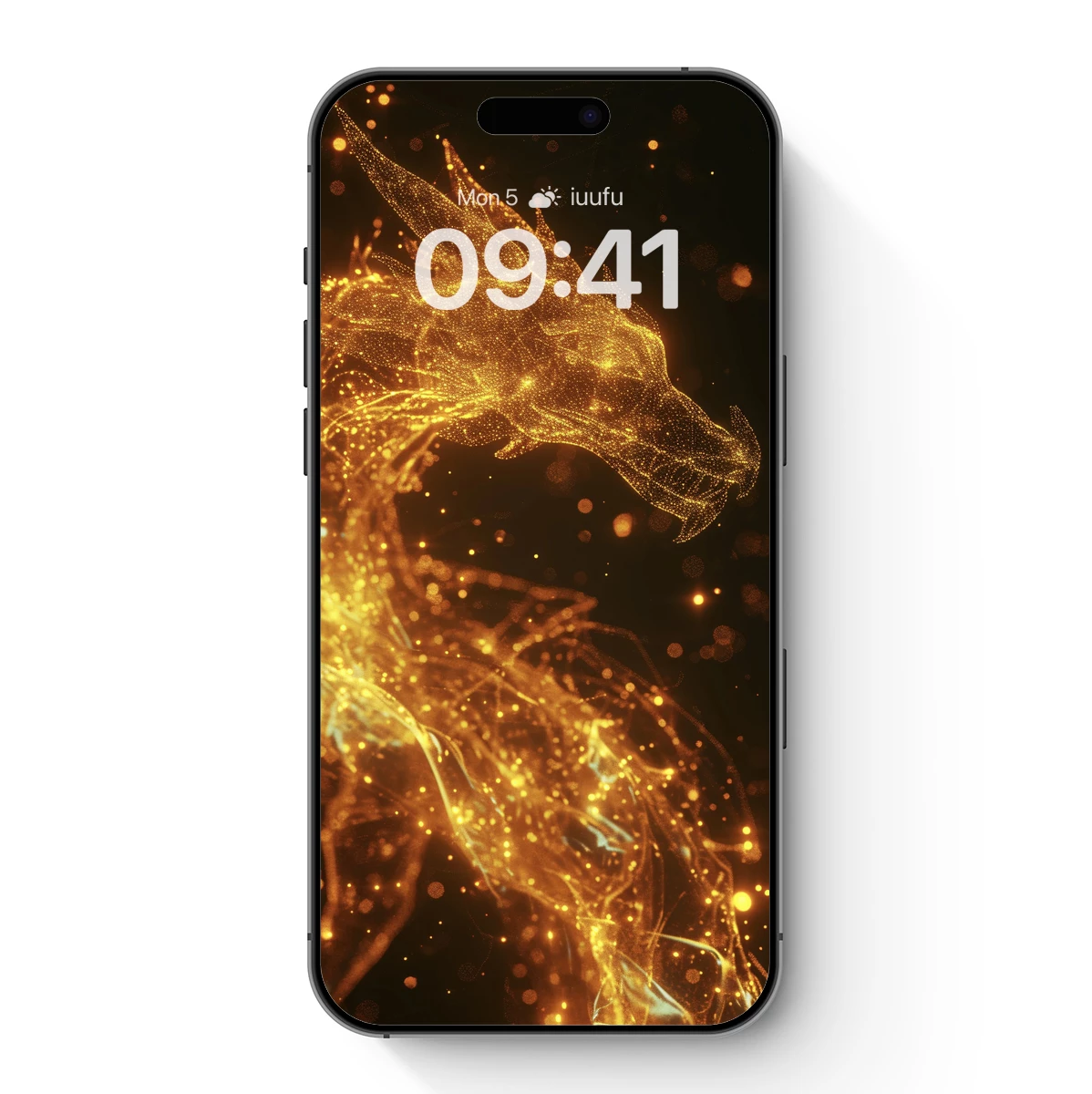 Golden Particle Phoenix: Mythic Rebirth in Light