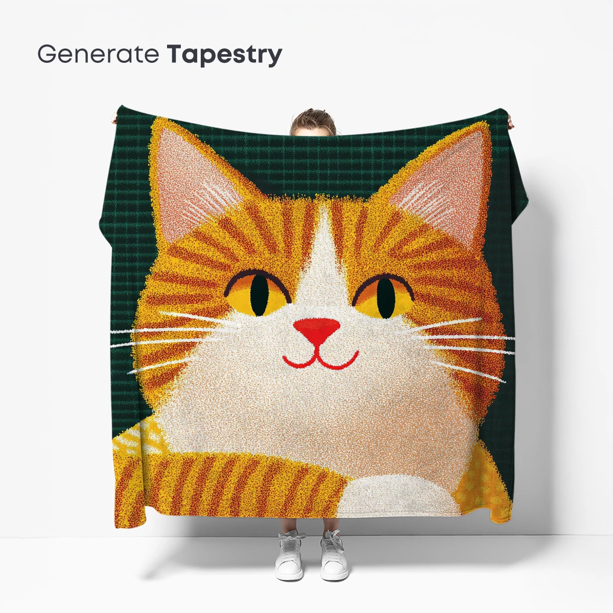 Cozy Cat in Knitwear: Pixel Art Charm - Image 5
