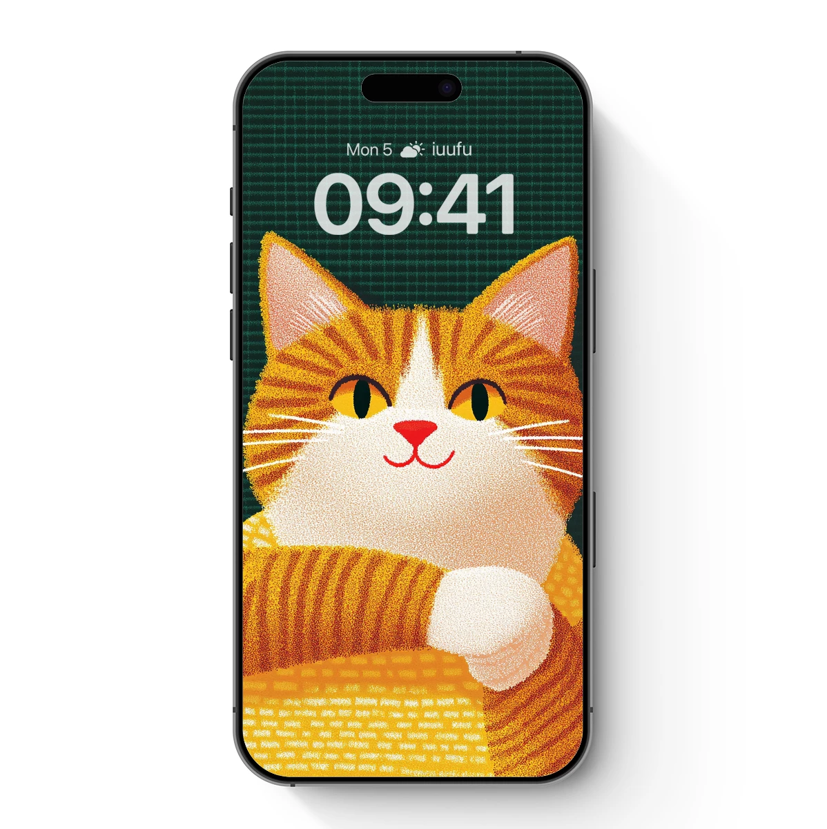 Cozy Cat in Knitwear: Pixel Art Charm