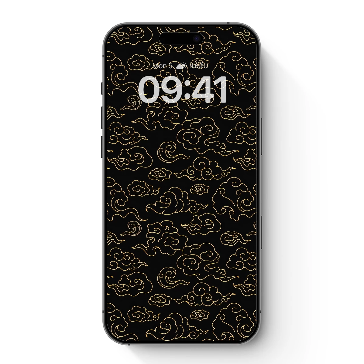 Golden Clouds on Midnight: Elegance in Oriental Artistry