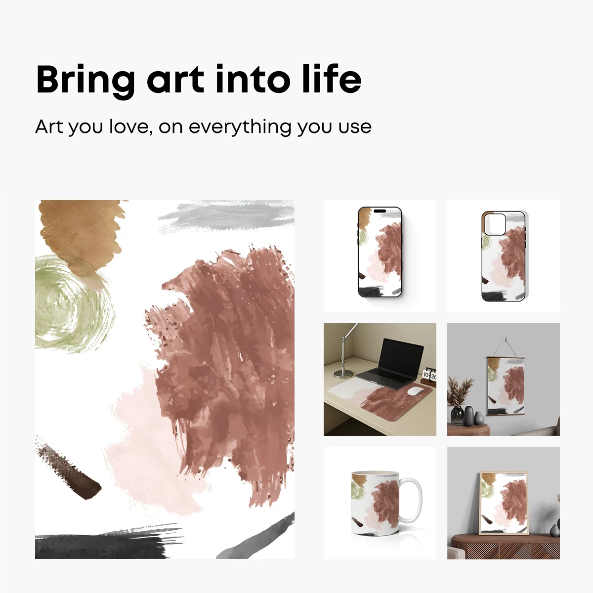 Abstract Brushstroke Symphony - Image 2