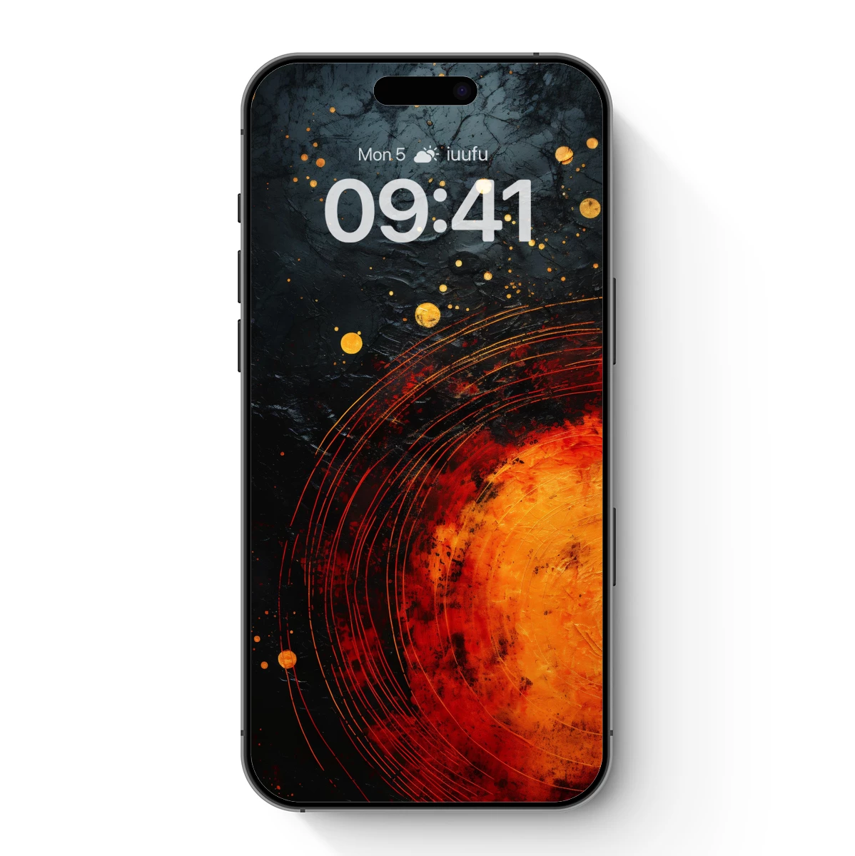 Cosmic Inferno: Abstract Fusion of Fire and Space