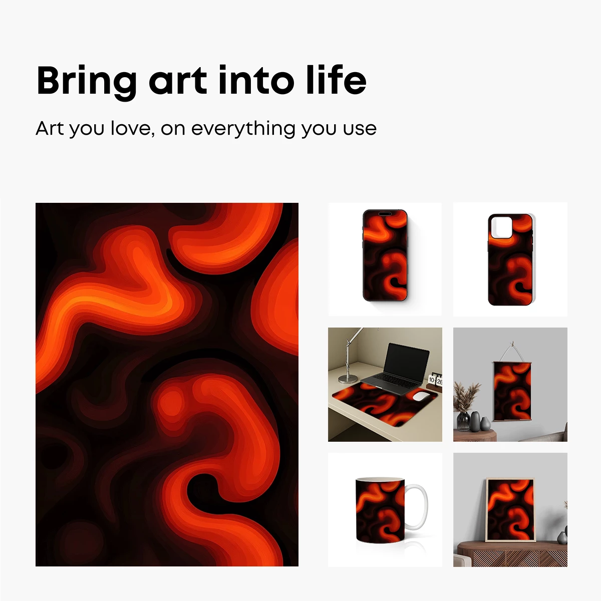 Fiery Serpent Dance: Abstract Flames in Motion - Image 2