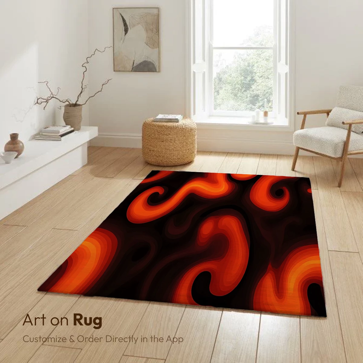 Fiery Serpent Dance: Abstract Flames in Motion - Image 6