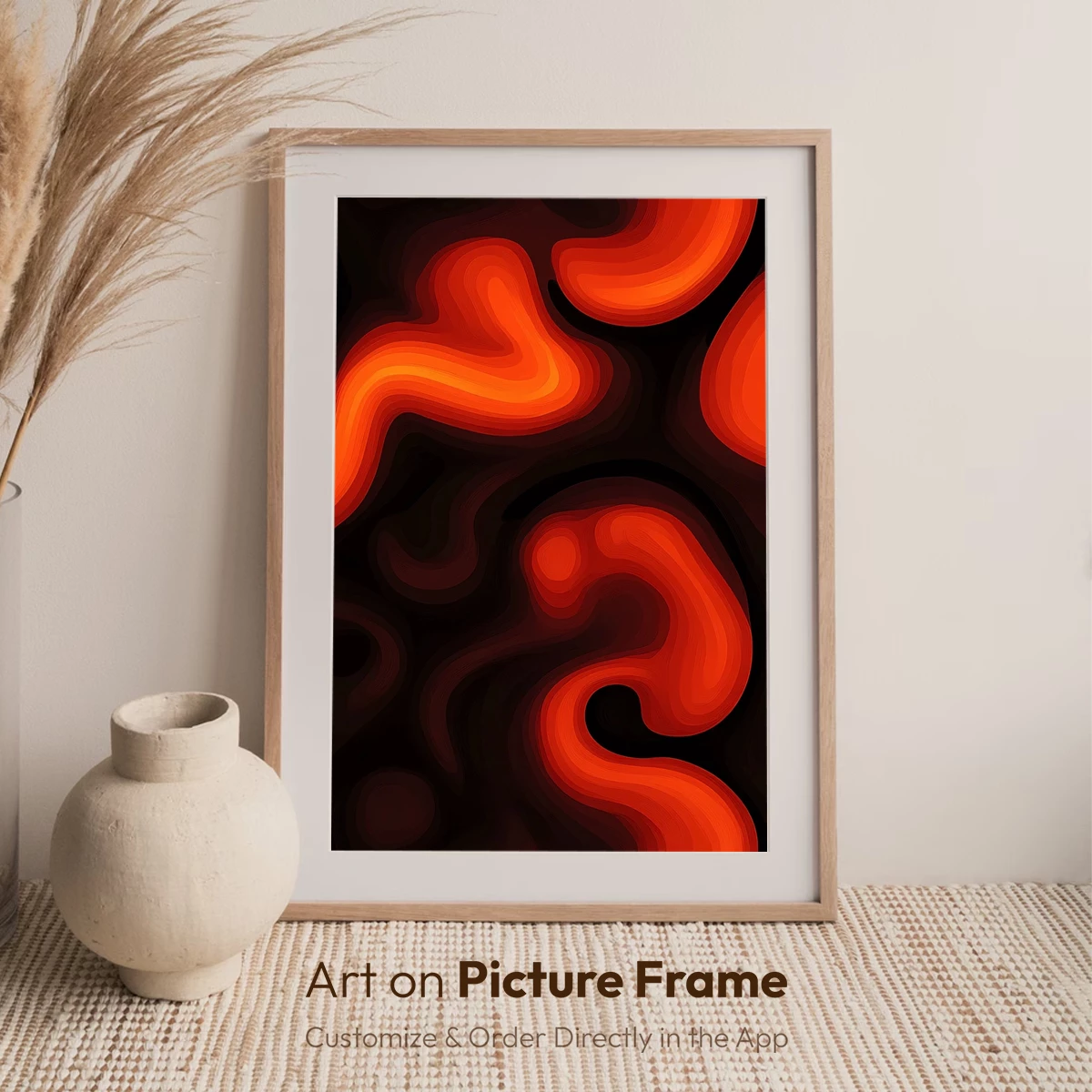Fiery Serpent Dance: Abstract Flames in Motion - Image 7