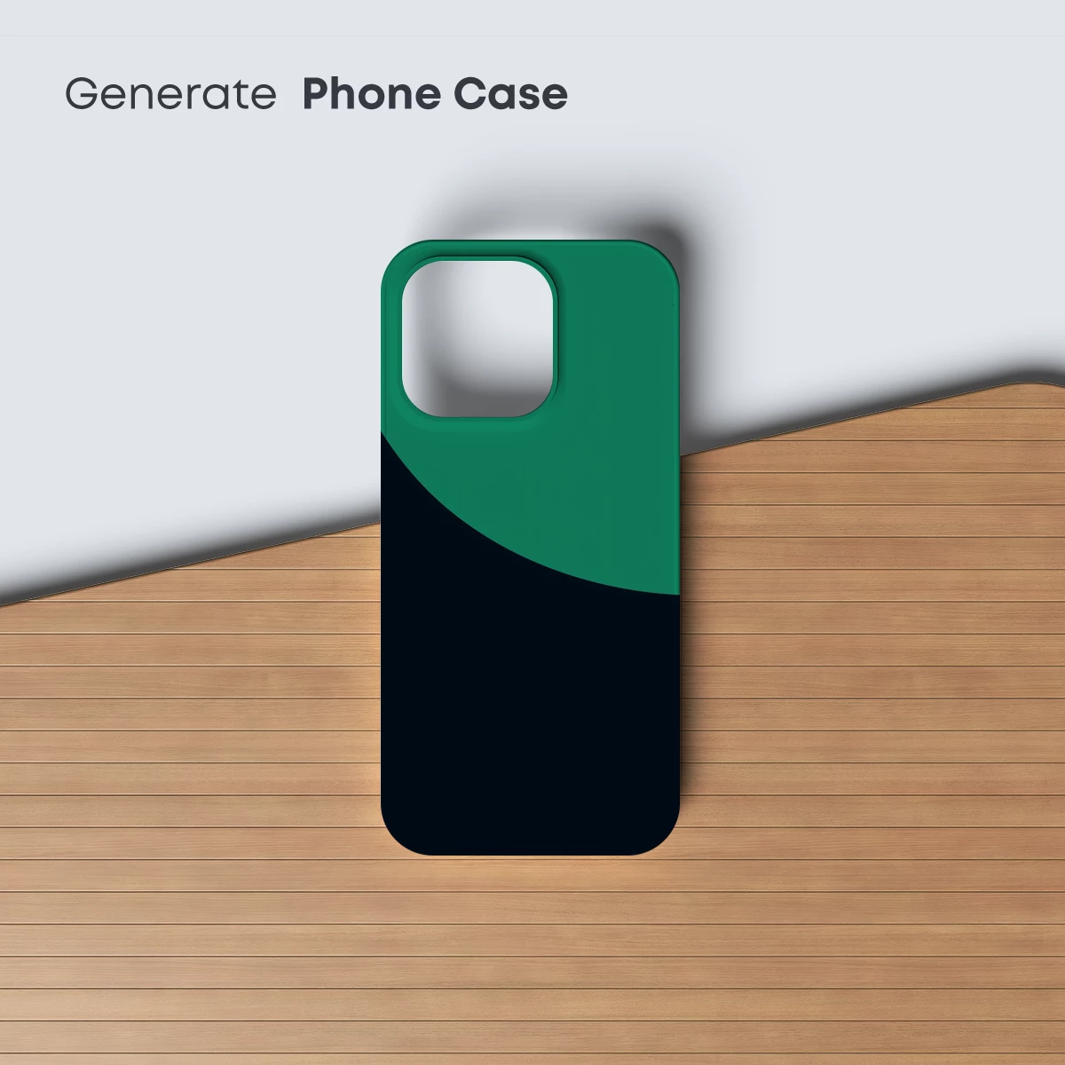 Eclipse of Serenity: Green and Navy Abstract - Image 3