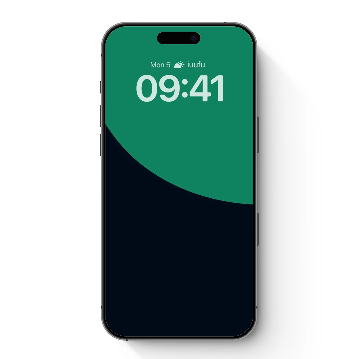 Eclipse of Serenity: Green and Navy Abstract