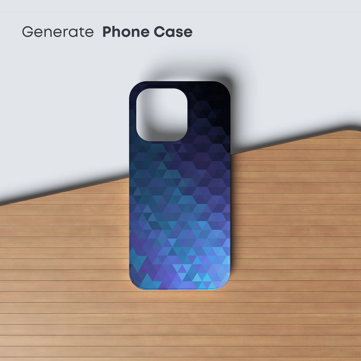 Geometric Twilight: Blue Hexagon Symphony - Image 3