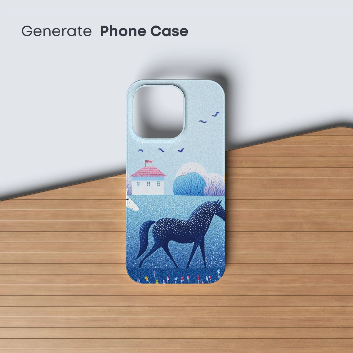 Enchanted Horses in a Pastel Autumn Landscape - Image 3