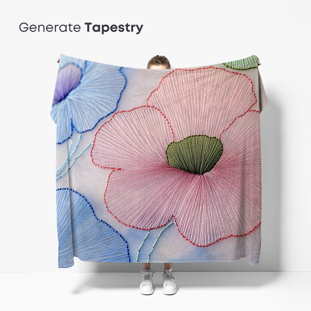 Embroidered Floral Symphony - Image 5