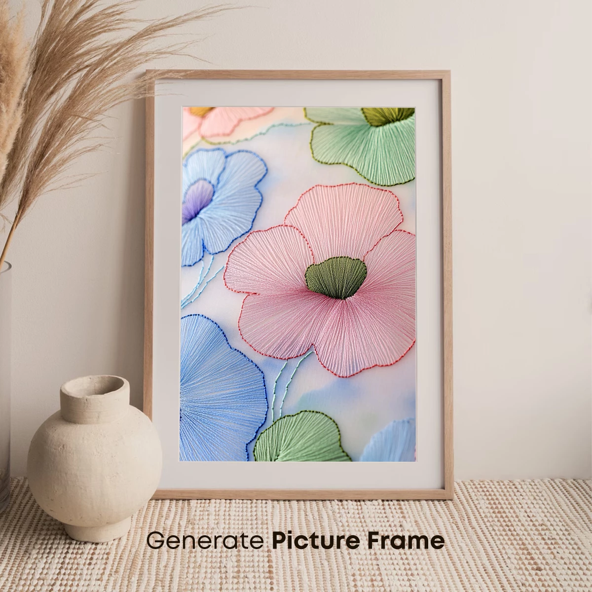 Embroidered Floral Symphony - Image 7