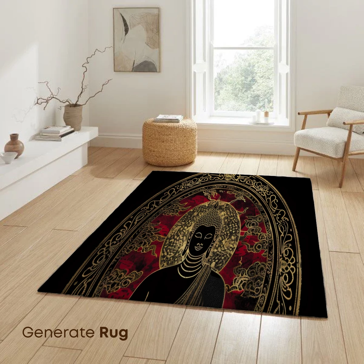 Golden Buddha in Lotus: Mystical Elegance - Image 6