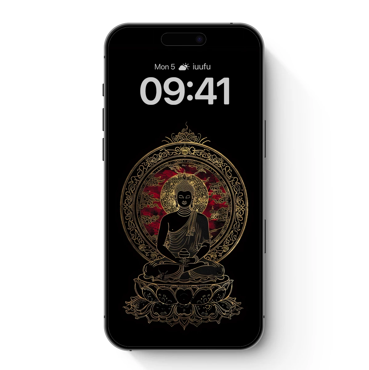 Golden Buddha in Lotus: Mystical Elegance