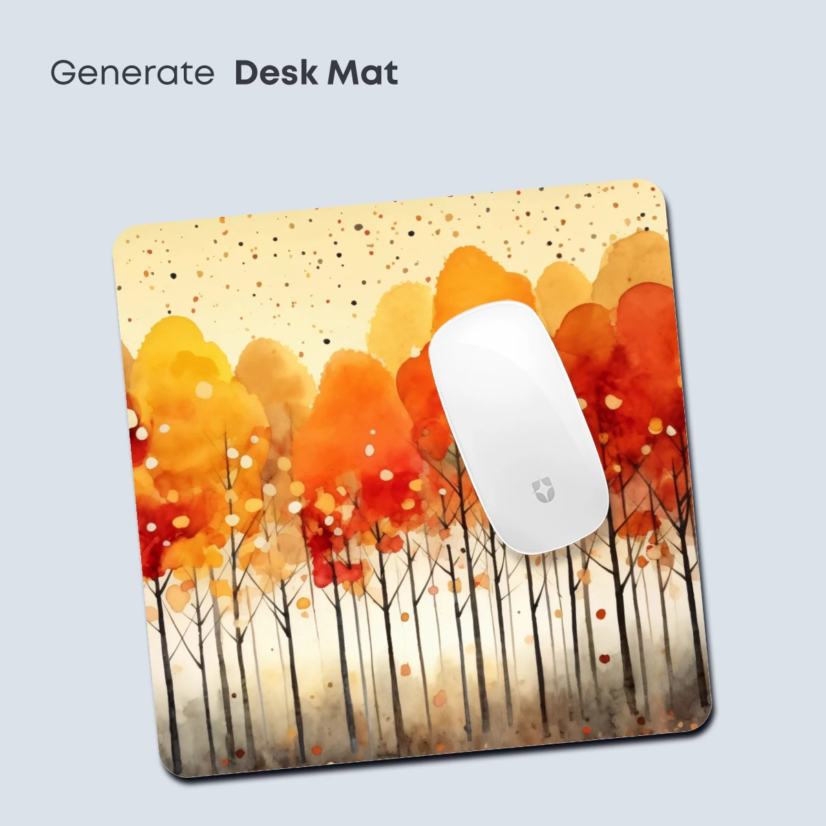 Autumnal Forest Symphony: Watercolor Trees in Warm Hues - Image 4