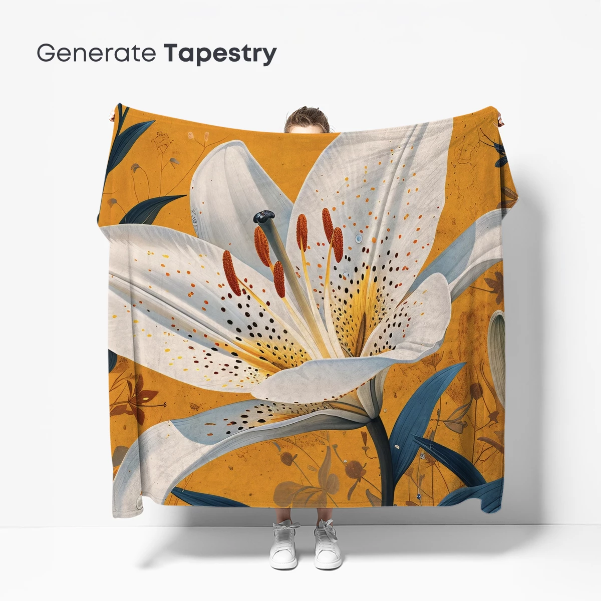 Elegant Lily Bloom in Golden Hues - Image 5