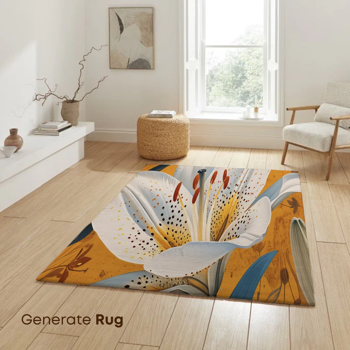 Elegant Lily Bloom in Golden Hues - Image 6