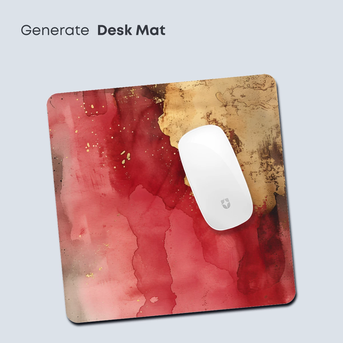 Crimson Canvas: Abstract Fusion of Gold and Red - Image 4