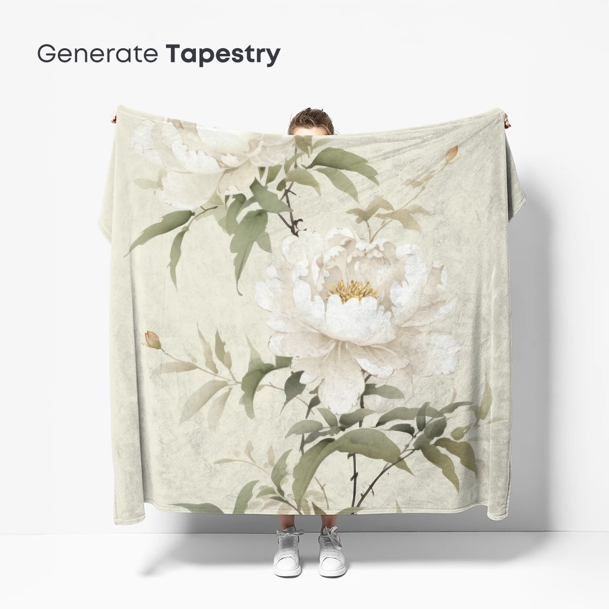 Elegant White Peonies in Soft Watercolor - Image 5